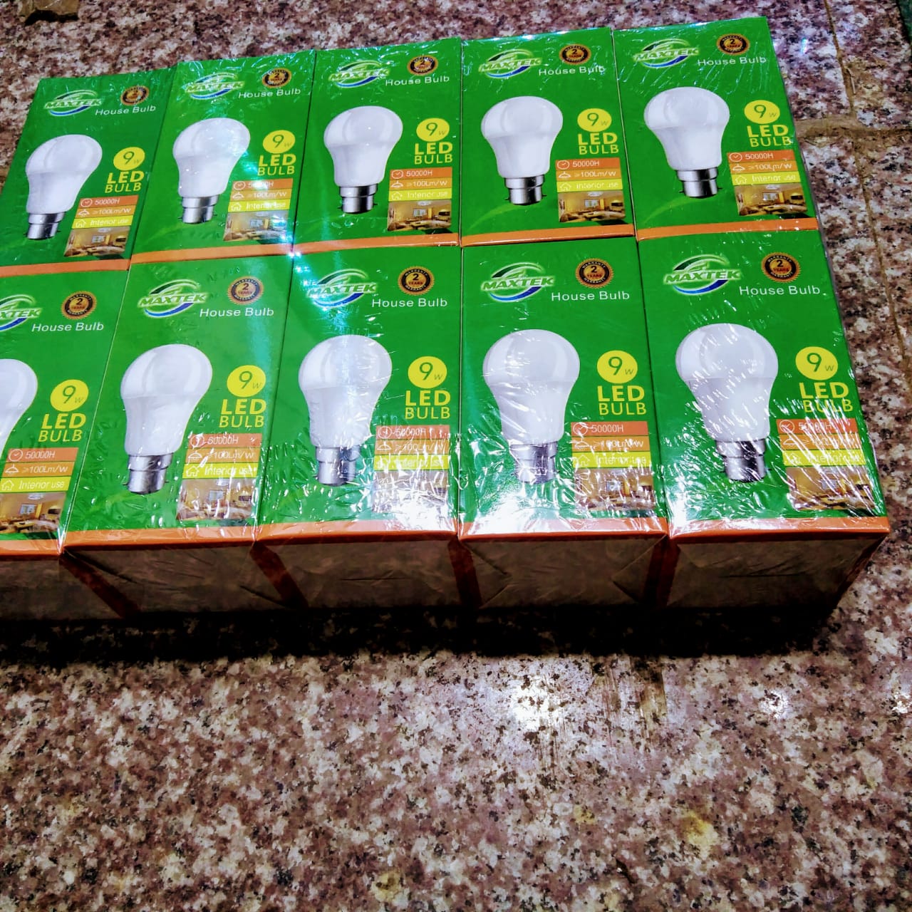 9w Maxtek led bulbs 10pc pkt