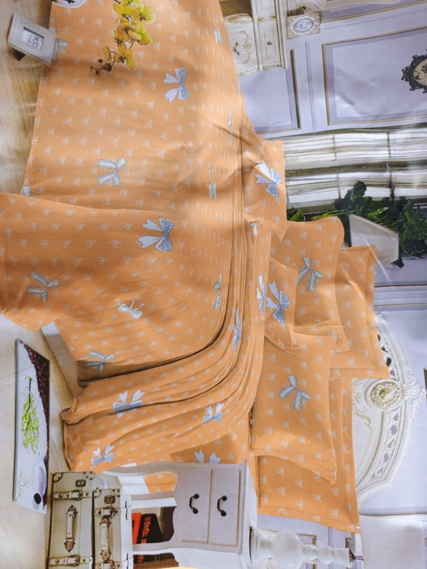 BEST SELLING ARRIVALS 💫💯4 Pcs Duvet Set. Comprises of 1 duvet cover, 1 bedsheet and two pillow cases. Easy to clean and are perfect fitting to size.