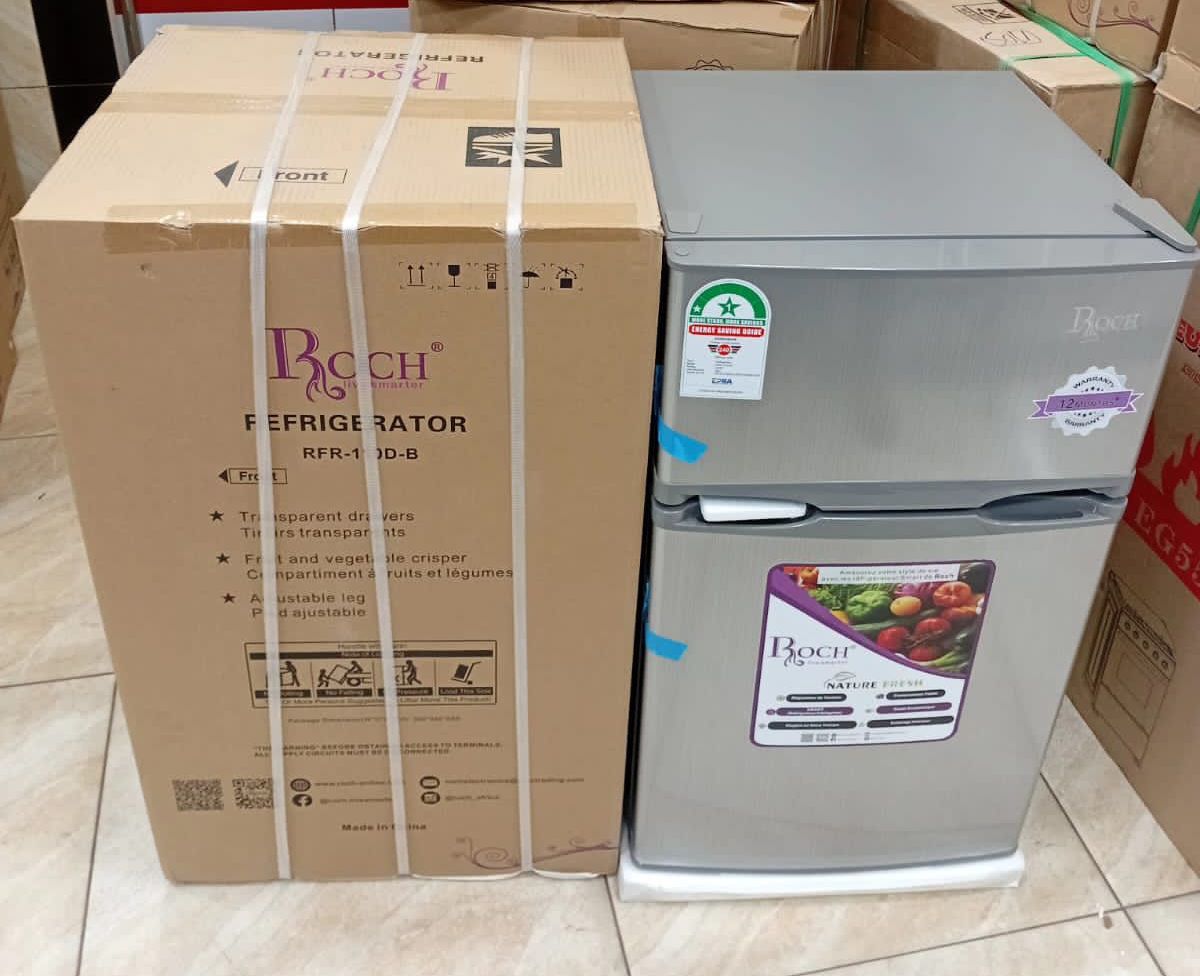 ❄️✨ ROCH RFR-110-D-B Double Door Fridge – 85L ✨❄️
Upgrade your kitchen with this compact yet powerful cooling companion! 🧊

✅ 85 Litres – Perfect for singles, couples, or office use
✅ Double Door Des
