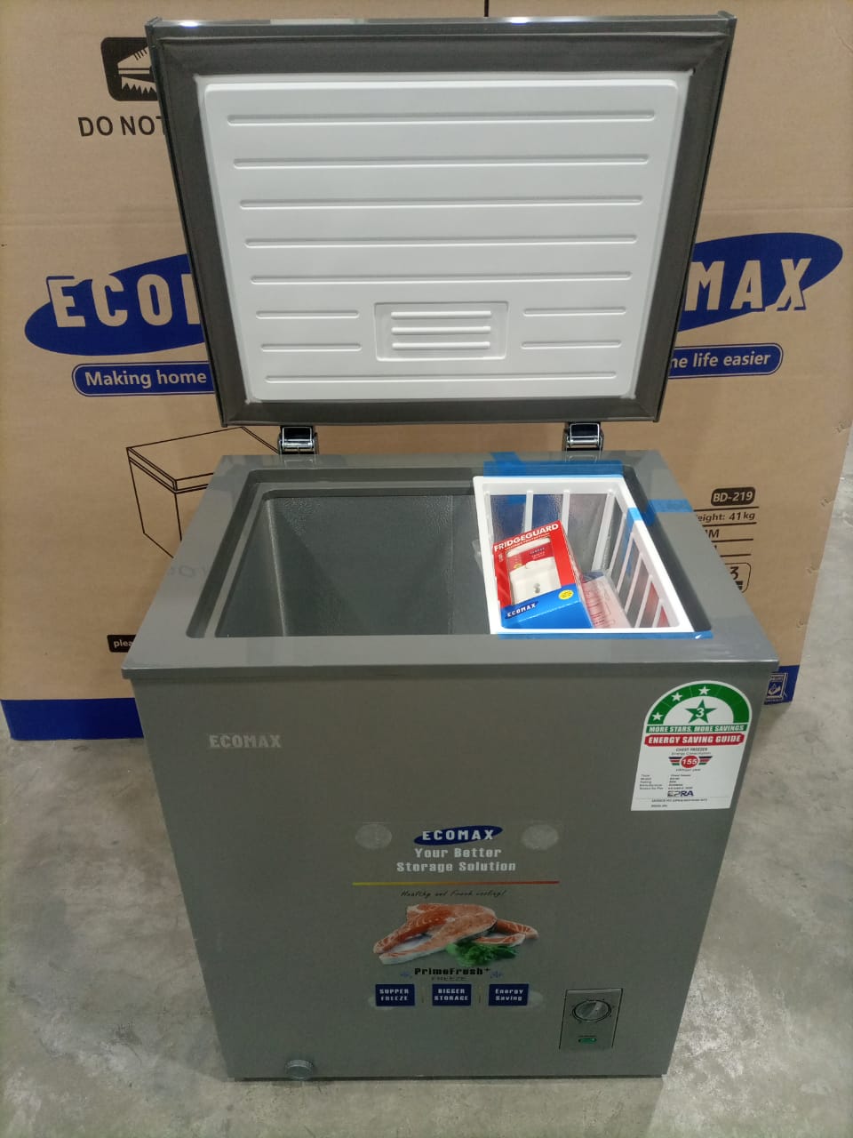 Ecomax 60L Deep Freezer – Compact Power, Maximum Freshness! ❄️

🔥 Keep your food frozen fresh and your drinks chilled to perfection!
🧊 Spacious 60L capacity – perfect for home or business use
⚡ Ener