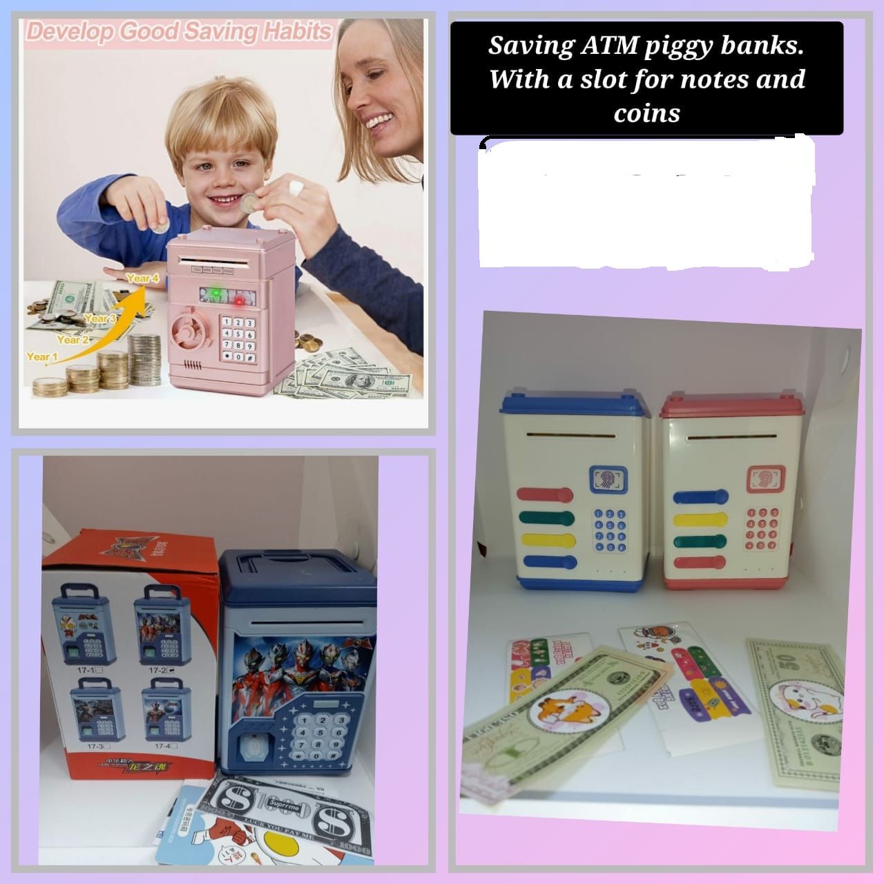 🏦💰 Kids Saving ATM Bank – Fun Way to Save! ✨Teach your child the value of money with our Saving ATM Machine – the smart piggy bank that makes saving exciting!