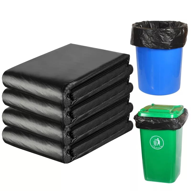 ✡️ Large Size 50pcs Disposable Garbage/Trash bags. Durable, tear-resistant, and leak-proof. Easy to tie and dispose of hygienically