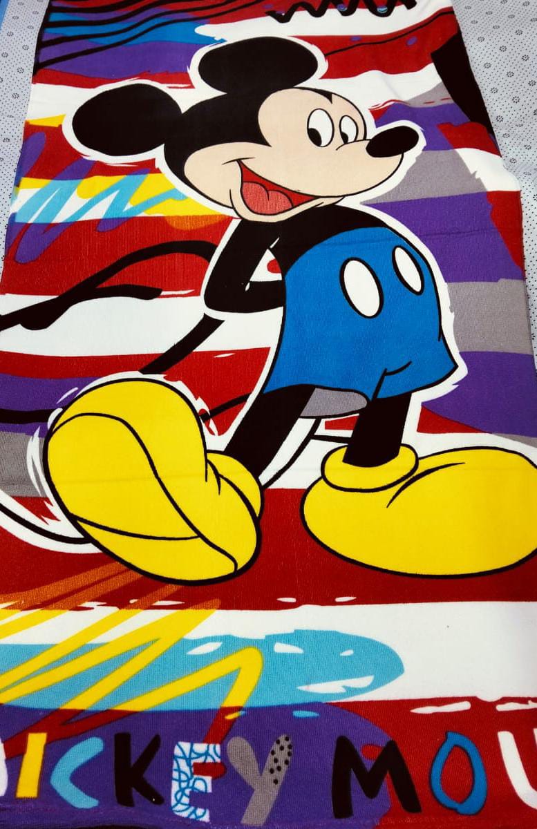 🧸 Cartoon Themed Kids Bath Towel — Soft, Absorbent & Adorable | Size 70×140cm