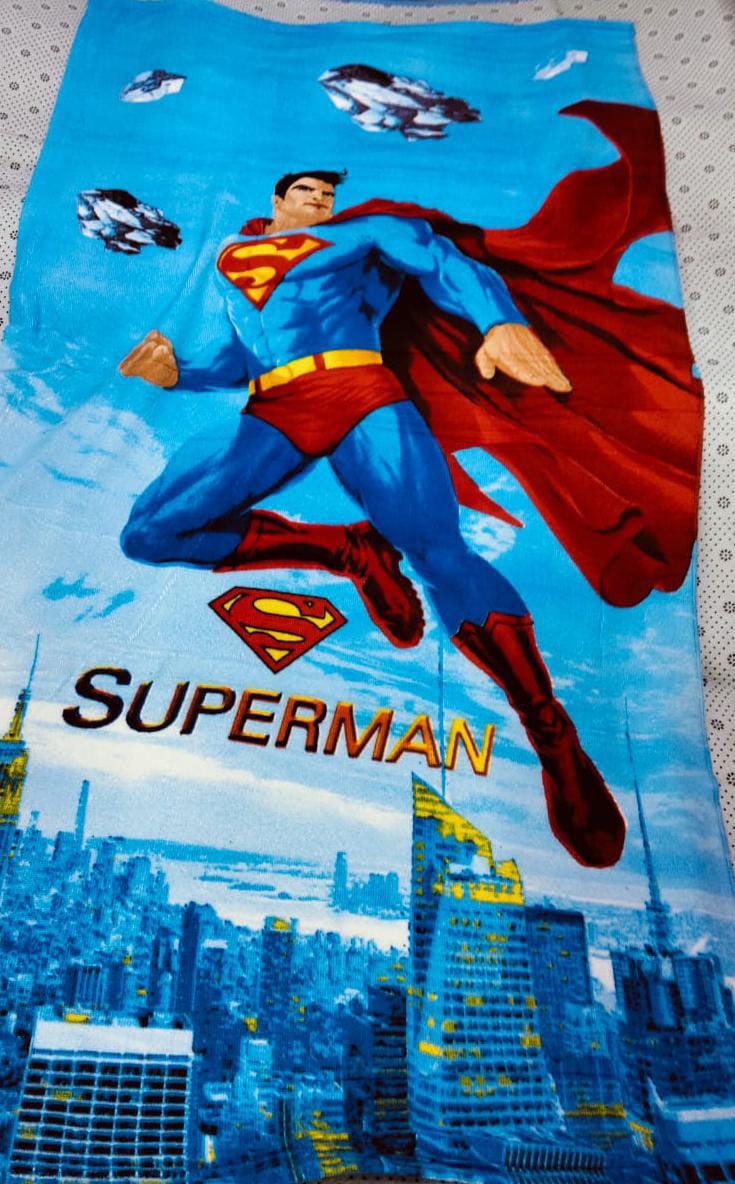 🧸 Cartoon Themed Kids Bath Towel — Soft, Absorbent & Adorable | Size 70×140cm