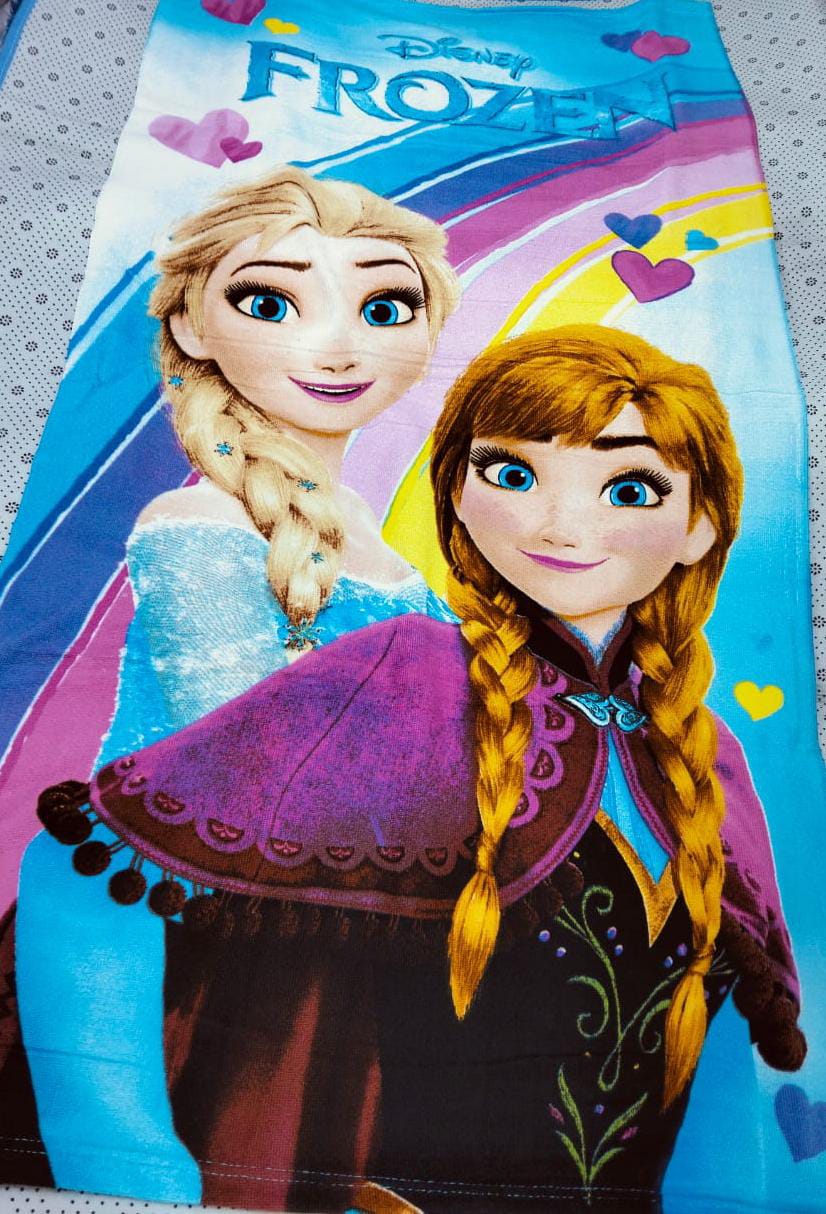 🧸 Cartoon Themed Kids Bath Towel — Soft, Absorbent & Adorable | Size 70×140cm