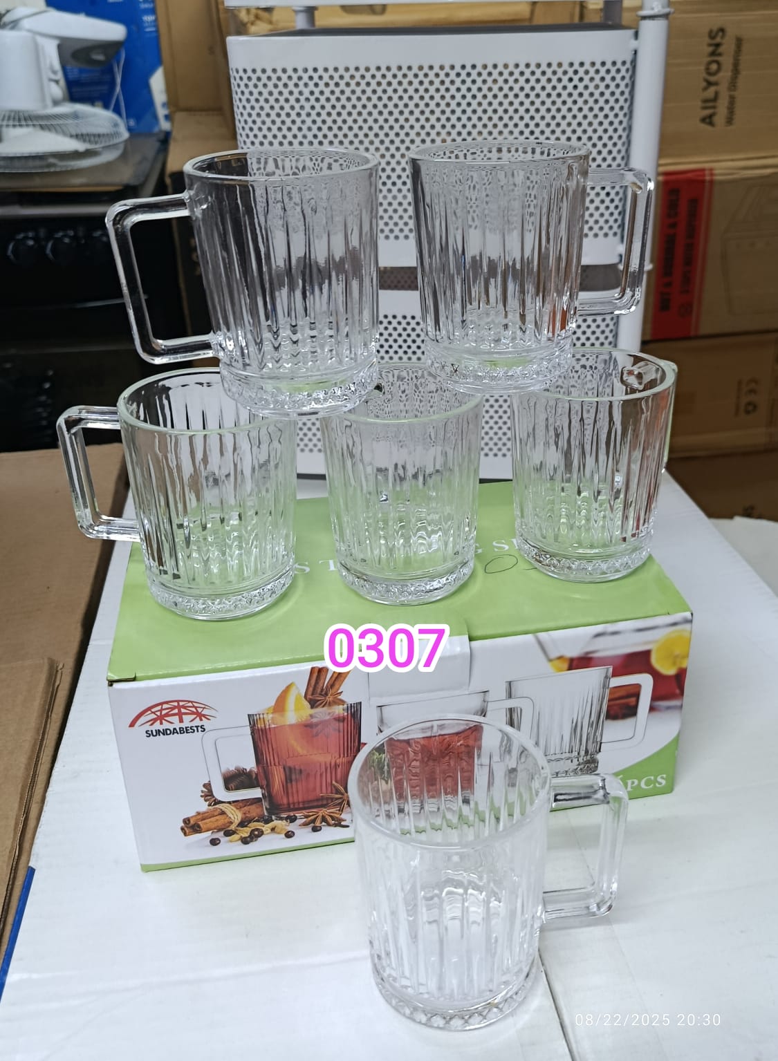 ✨ 12pcs Elegant Water Glass Set – Crystal Clear Drinking Glasses
