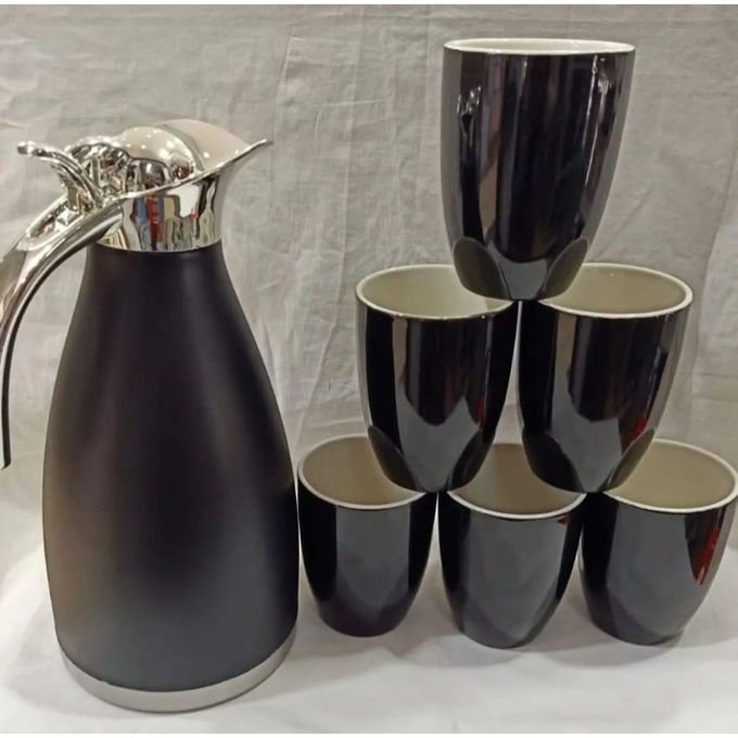 DISCOUNT PRICE! JP FLASK+6PCS CUPS. High quality set. Easy to clean Non chemical leaching or metallic taste