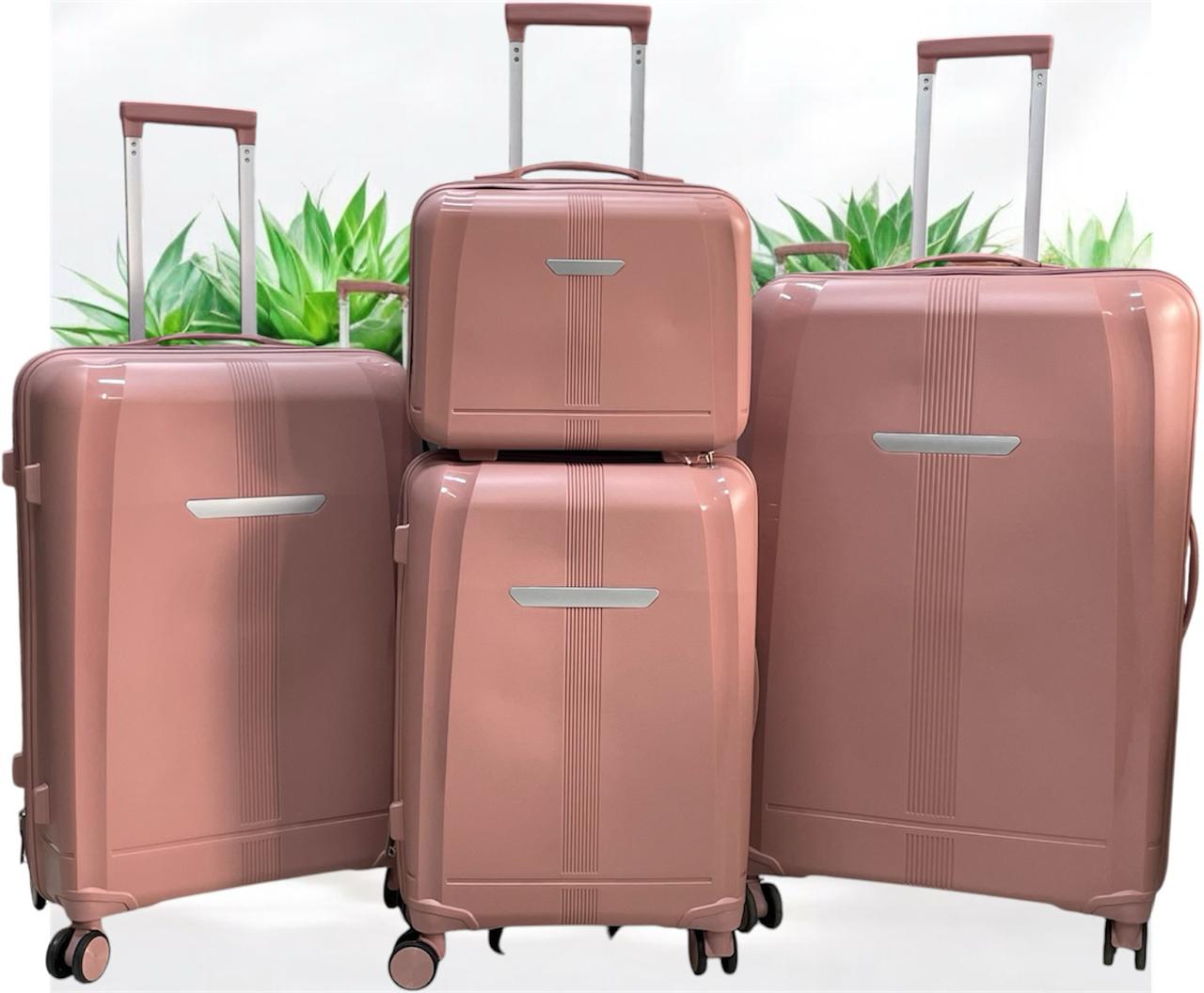 BEST PRICE EVER (MASAFARI SORTED)4in1 Luxurious Unbreakable Rubber Suitcase With Double Zip Size 1/travelling Bag.Stylish travel suitcase made from durable fibre
Comes with a set 360-degree wheels