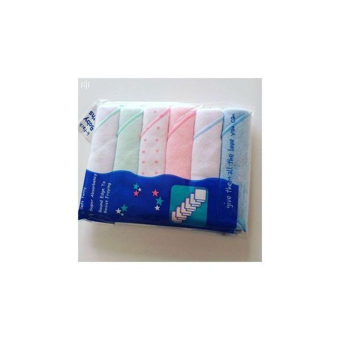 Soft Baby Washcloth Set 6pcs.These wash cloths are made for little faces and hands from First Steps comes this pack of 8 wash cloths designed for baby.