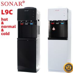 Sonar 3 Taps Hot,normal And Cold Dispenser.amily and work place water dispenser - hot normal and cold water dispenser. This machine is easy operate, high humanized, low standby power, energy saving.