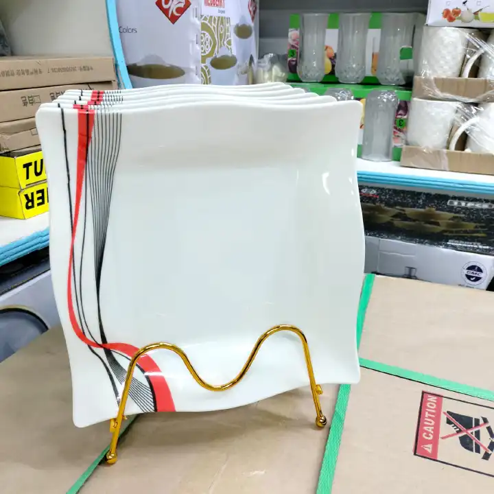 PRICE DROP! 6pcs Square Melamine Plates Dinner SetThe modern kitchen needs the right kitchen utensils and appliances to create an inviting atmosphere. We brings you this perfect dinner plate