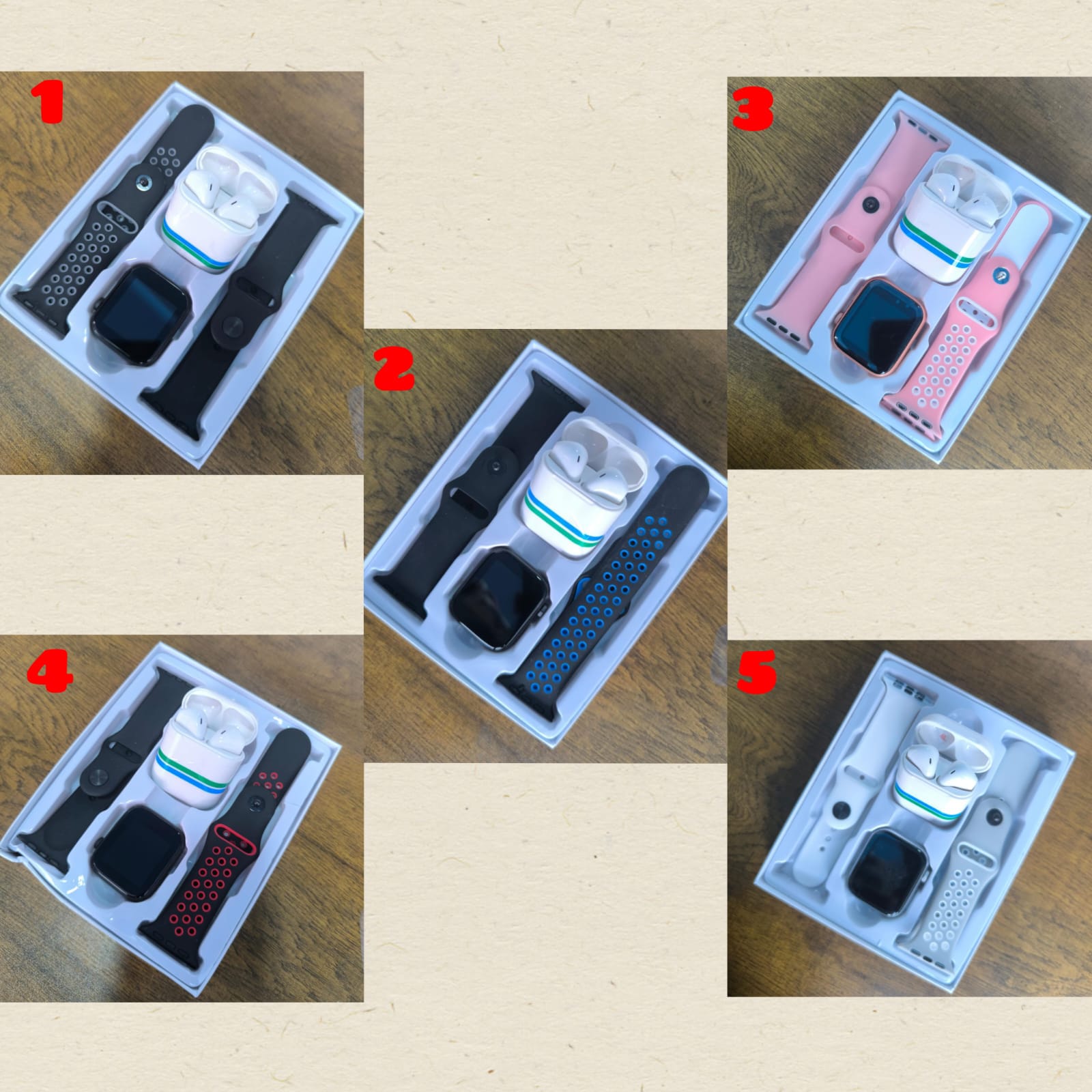 OFFER PRICE‼️2 in 1 Strap smart watch with free earpods.
Making calls 
▪️Picking calls too from the connected phone through it
▪️Check phonebook(contact list)
▪️Call logs ( missed calls, dial calls,