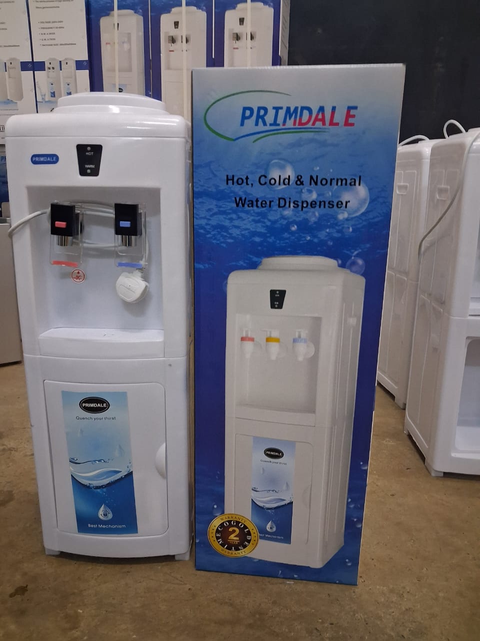 LIMITED OFFER ! Primdale Hot And Normal Water Dispenser.Primdale is a leading Chinese manufacturer of electronic home appliances.  Their products are affordable, innovative and durable.