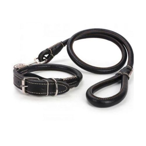 Premium PU Leather Dog Leash & Collar Set – Stylish, Strong & Durable!