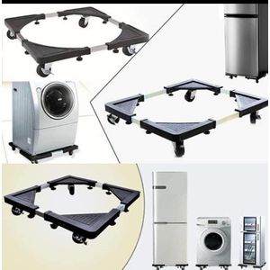 : 💪 Heavy-Duty movable Adjustable fridge base Appliance Stand with Wheels
