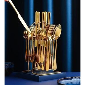 24-Piece Stainless Steel Cutlery Set – Elegance & Durability for Every Meal! Upgrade Your Dining Experience with a Stylish & Durable Cutlery Set!