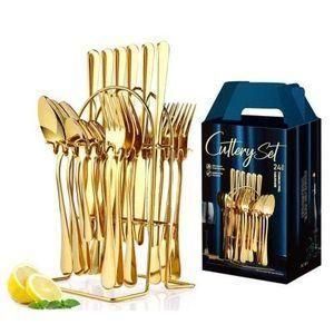 24-Piece Stainless Steel Cutlery Set – Elegance & Durability for Every Meal! Upgrade Your Dining Experience with a Stylish & Durable Cutlery Set!