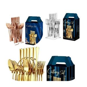 24-Piece Stainless Steel Cutlery Set – Elegant & Durable for Every meal ! -Upgrade Your Dining Experience with a Stylish & Functional Cutlery Set