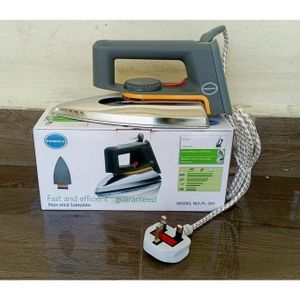 Powerful Heavy-Duty Dry Iron – Fast & Efficient Non-Stick Soleplate for Crisp, Wrinkle-Free Clothes