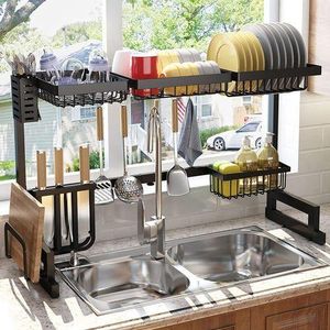 Over-the-Sink Dish Drying Rack – Space-Saving Kitchen Organizer