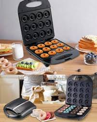 SOKANY Mini Donut Maker – 12-Slot Electric Baking Machine