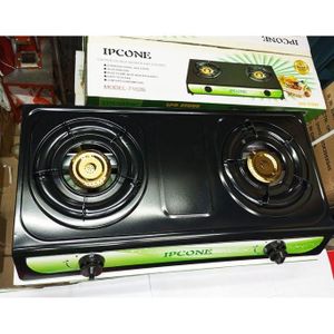 IPCONE Table Top Double Burner Gas Stove Cooker + Pipe & Regulator – Efficient & Reliable Cooking Solution
