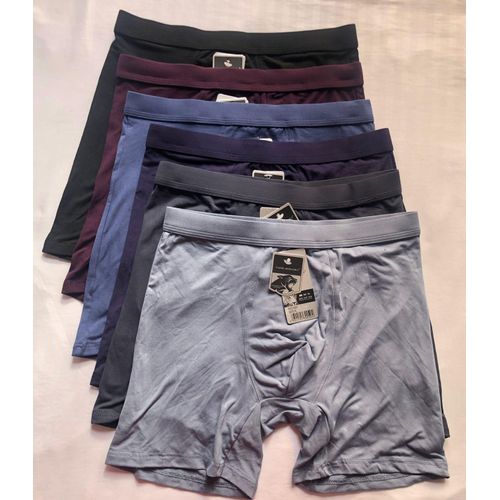 6 PACK Men’s Premium Cotton Boxer Briefs – Ultra-Soft, Breathable, and Stretchy Underwear for Maximum Comfort & Support