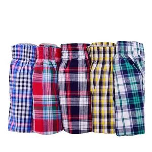 Men’s Classic Plaid Cotton Boxer Shorts – 3-Pack Soft, Breathable & Comfortable Underwear for Everyday Wear