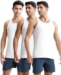 Men’s 6-PACK Cotton Vests & Boxer Shorts Set – Breathable, Comfortable & Stylish Innerwear for Everyday Wear