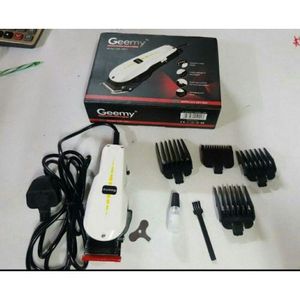 Geemy Professional Hair Shaving Electric Hair Kinyozi Machine + FREE Cordless Rechargeable School Cut Shaver Trimmer + 5-Way Power Extension Cable – All-In-One Grooming Kit!