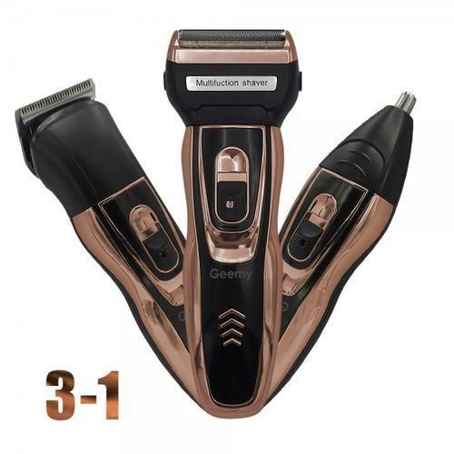 Geemy Professional Barbering Hair Shaving Machine – Kinyozi Combo + FREE 3-in-1 Rechargeable Shaver & 4-Way Power Extension!
