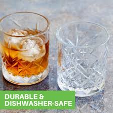 6 PCS Short Crystal Whisky Glass Set – Premium Tumbler Set for Whiskey, Bourbon, Cocktails & Elegant Home Bar Vibes