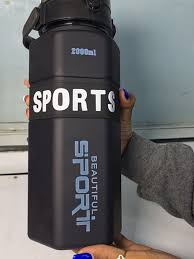 3-in-1 Motivational Water Bottle – Leak-Proof, Convenient 2L, 900ML, 300ML for Hydration on-the-Go
