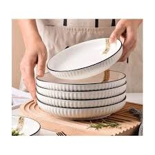 6 PCS Elegant Dinner Plates Set – Strong, Stylish & Perfect for Everyday Meals and Special Occasions