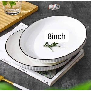 6 PCS Elegant Dinner Plates Set – Strong, Stylish & Perfect for Everyday Meals and Special Occasions
