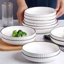 6 PCS Elegant Dinner Plates Set – Strong, Stylish & Perfect for Everyday Meals and Special Occasions