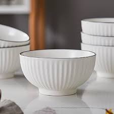 6 PCS 8” Deep Ceramic Soup Bowl Set – Stylish, Durable & Versatile | Perfect for Family Meals, Hosting & Gifting