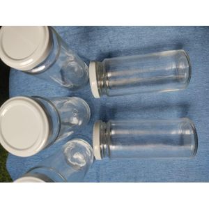 5 pcs , 450ml, Milly Premium Glass Jar – Airtight Storage for Spices, Snacks, Tea & More | Elegant, Durable & Kitchen-Ready!