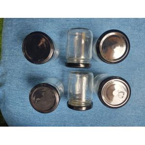 5pcs 160ml  Milly Premium Glass Jar – Airtight Storage for Spices, Snacks, Tea & More | Elegant, Durable & Kitchen-Ready!