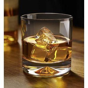 6 PCS Premium Whisky Glass Set – Heavy Base Crystal-Clear Tumbler Glasses for Whiskey, Bourbon, Scotch, Vodka, Cocktails – Elegant Gift Set for Men, Bars, Home Use & Parties – 300ml Each