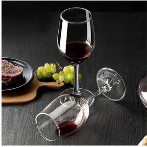 6 PCS Wine Glass Set – Elegant Clear Stemmed Glasses for Red & White Wine | Durable, Crystal-Clear, Dishwasher Safe | Perfect for Dinner, Parties, Gifting –etc.