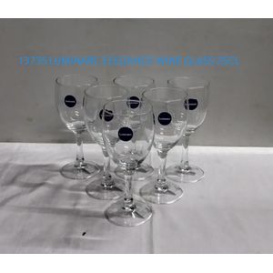 6 PCS Wine Glass Set – Elegant Clear Stemmed Glasses for Red & White Wine | Durable, Crystal-Clear, Dishwasher Safe | Perfect for Dinner, Parties, Gifting –etc.