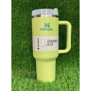 900ml Stainless Steel stanley  Vacuum Double Wall Thermal Cup with Handle, Lid & Straw – Iced Coffee Mug – Leakproof, Insulated, Reusable Travel Tumbler for Hot & Cold Drinks –