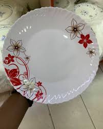 Set of 6pcs Elegant Round Ceramic Dinner Serving Plates – Premium 10.5” White Porcelain Plates – Durable, Stylish Tableware for Home, Restaurant & Hotel – Microwave & Dishwasher Safe