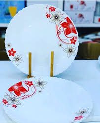 Set of 6pcs Elegant Round Ceramic Dinner Serving Plates – Premium 10.5” White Porcelain Plates – Durable, Stylish Tableware for Home, Restaurant & Hotel – Microwave & Dishwasher Safe