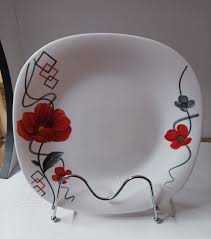 Set of 6pcs Elegant Round Ceramic Dinner Serving Plates – Premium 10.5” White Porcelain Plates – Durable, Stylish Tableware for Home, Restaurant & Hotel – Microwave & Dishwasher Safe