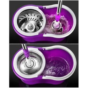 Rotating Spin Mop and Bucket Set – 360° Swivel Head Microfiber Mop with Super Absorbent Cleaning Pads, Built-in Wringer, Easy Floor Cleaning Tool for Home, Office & Commercial Use