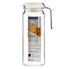Juice and Water Serving Jug with Plastic Lid – Elegant 1.5L Tabletop Pitcher for Home, Restaurant & Office Use – BPA-Free, Durable, Easy-Pour, Ideal for Hot & Cold Beverages