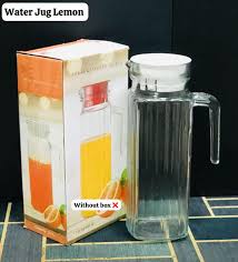 Juice and Water Serving Jug with Plastic Lid – Elegant 1.5L Tabletop Pitcher for Home, Restaurant & Office Use – BPA-Free, Durable, Easy-Pour, Ideal for Hot & Cold Beverages