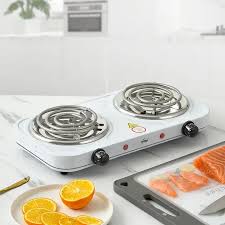 Double Coil Electric Cooker – High-Efficiency Dual Coil Hot Plate Stove | Portable Tabletop Cooktop for Home, Hostel, Office, Camping | Fast Heating & Energy-Saving Electric Burner